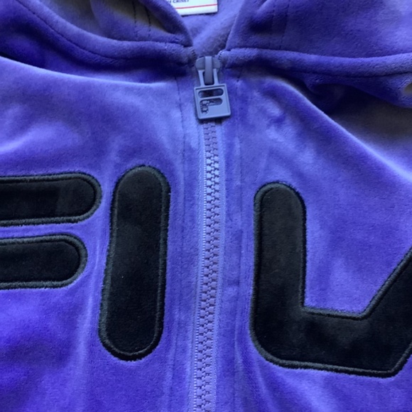 FILA Soft Velour Half Zip Hoodie - Picture 3 of 12